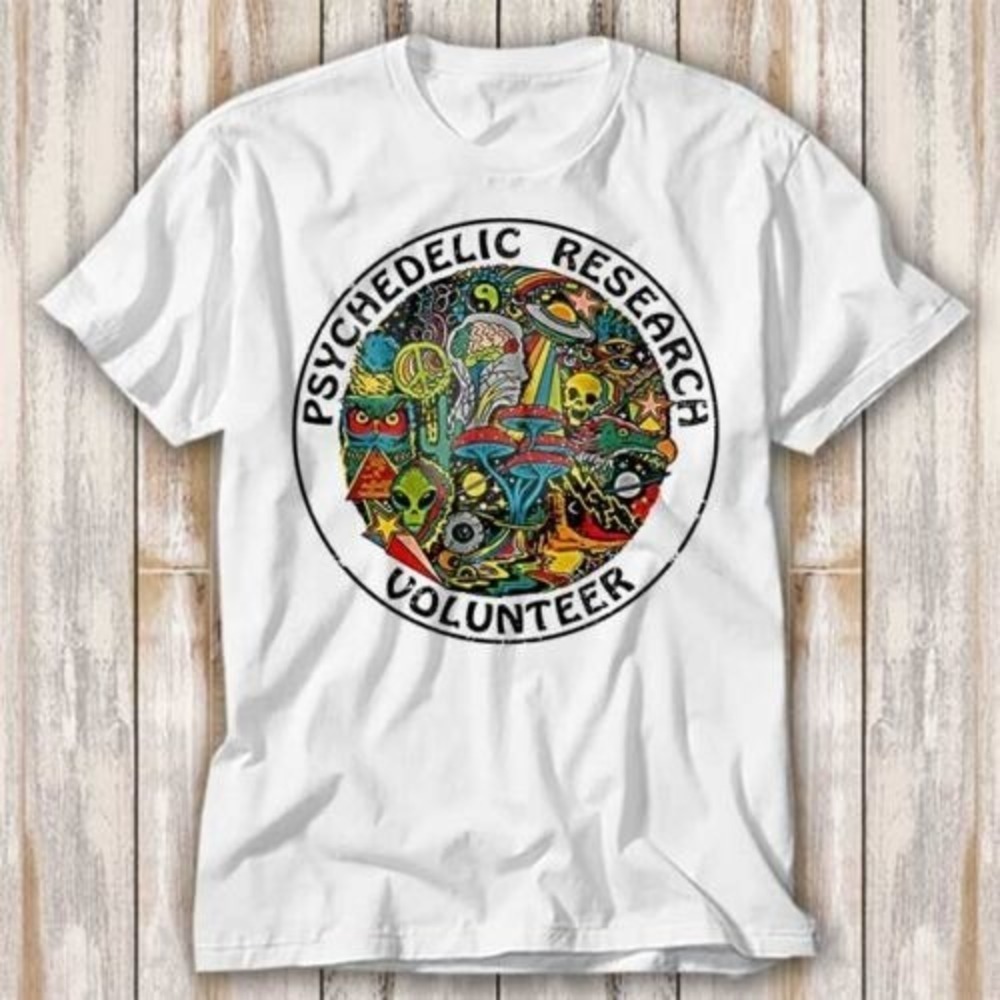 Psychedelic Research Volunteer Magic Mushroom T Shirt